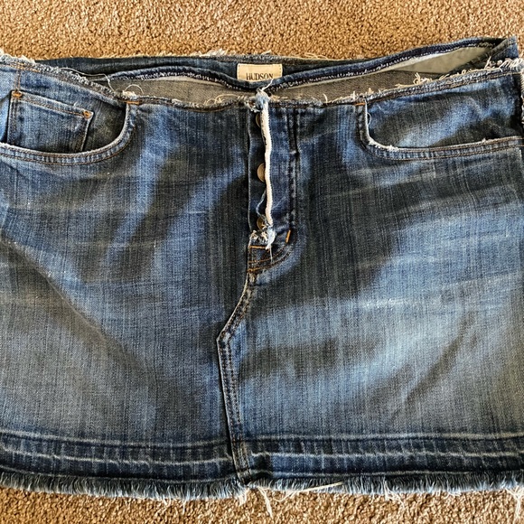 Hudson Jean Mini Skirt-Size 32 - Picture 1 of 11